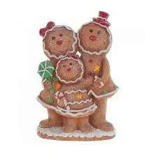 Фигурка декор. с подсв. "Пряники", L27 W14 H39,5 см (AAAх3 н/п), фото №1