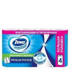 Полотенца бумажные Zewa 1/2 листа, 4 рул, фото №1