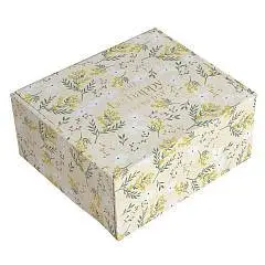 Коробка подарочная "Fleurs", мимоза 230х260х120 мм, фото №1