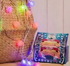 Гирлянда с нас. 5м "Шишки" силикон, LED-20-220V, моргание, мульти, фото №1