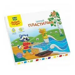 Пластилин 10цв 120гр Мульти-Пульти Енот в сказке стек, фото №1