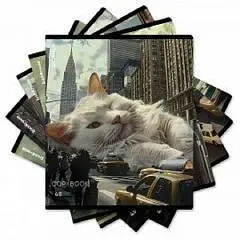 Тетрадь 48л КЛЕТКА "Big City Cats" клетка, фото №1