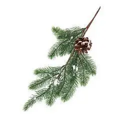 Декоративная ветка Рождественское утро, 50 см, фото №1