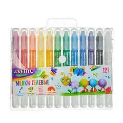 Мелки гелевые "deVENTE" 12цв, ультрамягкие, аквар эфф, фото №1