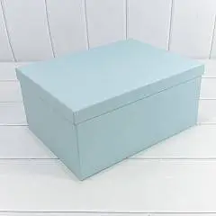 Коробка подарочная "Голубая" 26,3*19,3*11,3 см 10-6, фото №1