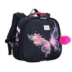 Ранец каркасный "Бабочка" мультиколор+брелок, фото №1