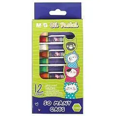 Пастель масляная SO MANY CATS 12цв.D-10mm, фото №1