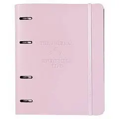 Тетрадь на кольцах 120л "Journal", розовый, фото №1