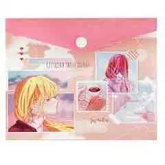 Папка д/документов А6 пластик Аниме-Коллаж 1отд кнопка, фото №1