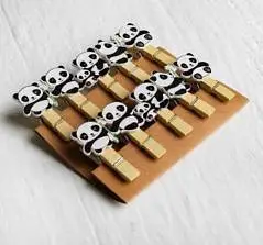 Набор декоративных прищепок «Панды» 10 шт., фото №1