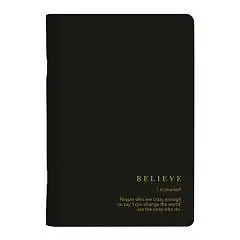 Тетрадь 48л КЛЕТКА "Believe", черный, фото №1