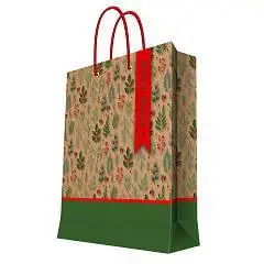 Сумка подарочная "Лесные мотивы"  крафт 18*23*10см, фото №1
