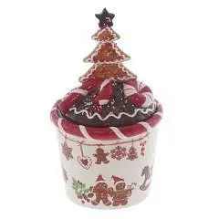 Конфетница "Пряничное настроение", 650 мл,12*12*23 см, фото №1