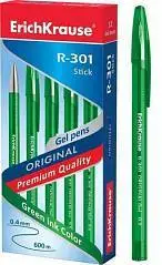 Ручка гелевая ErichKrause R-301 0,5мм, зеленая, фото №1