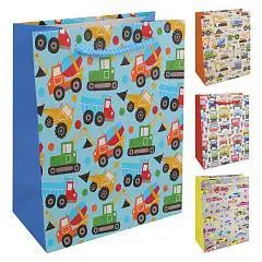 Сумка подарочная "Детский транспорт" 18*23*10см, фото №1