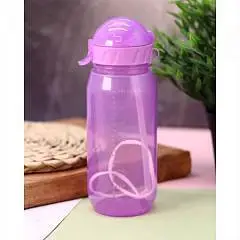 Спортивная бутылка "Classic" с трубочкой  purple 400 ml, фото №1