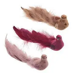 Фигурка декоративная "Птичка", L18 W6 H6 см, 3в., фото №1