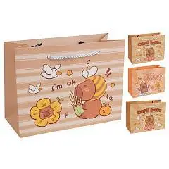 Сумка подарочная "Capybara" 19,5*14,5*8,5 см, фото №1