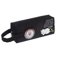 Пенал на молнии мягкий "Приключения чайки" черн, фото №1