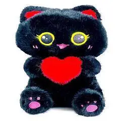 Игрушка мягкая Кот черный с сердцем 55см, фото №1