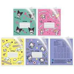 Тетрадь 12л КЛЕТКА "HK and Friends" ПВХ обложка, фото №1