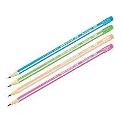 Карандаш чернографитный Berlingo "Ultra" HB, трехгр, ластик, фото №1