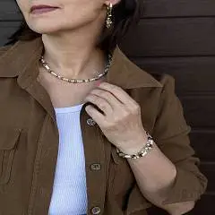 Колье MOSAIC G белый, фото №1