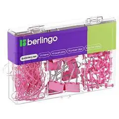 Набор канцелярских принадлежностей Berlingo, 120 пр, розовый, фото №1