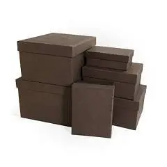 Коробка подарочная 230x190x130 кофейный 6-5, фото №1
