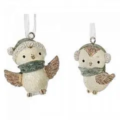 Украшение елочное "Птичка", L4,5 W3 H4 см, полирез, фото №1