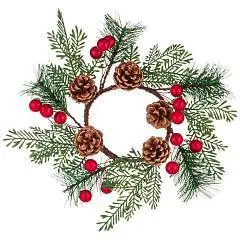 Венок новогодний диаметр 22 СМ, фото №1