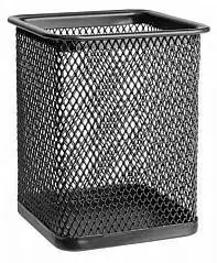 Подставка для пишущих принадлежностей, квадрат, черный, фото №1