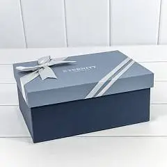 Коробка подарочная "Eternity" синяя 22,5*16*9,5см 3-3, фото №1