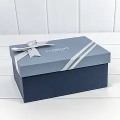 Коробка подарочная "Eternity" синяя 17,5*12,5*6,5см 3-1, фото №1