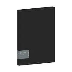 Папка с 30 вкл. Berlingo "Soft Touch" 17мм, черная, с внутр. карм, фото №1