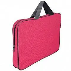 Папка д/худ А3 широк,45см, текстиль, внут карман, розовая deVENT, фото №1