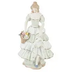 Фигурка декор"Девушка", L16,5 W15,5 H31 см, фото №1