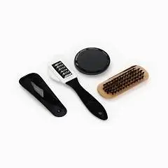 Подарочный набор дорожный д/обуви Идеальный (щётки+губка+лопатка, фото №1