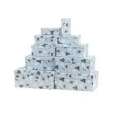 Коробка подарочная "Зима в лесу" 26*17,5*11 см 10-8, фото №1