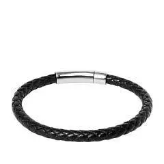 Браслет (нат..кожа,, сталь), фото №1