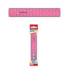 Линейка пластиковая 15см ErichKrause® Glitter, ассорти, фото №1