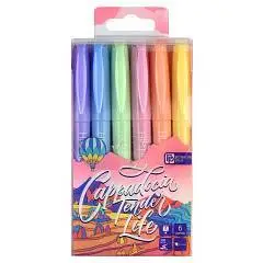 Набор текстовыделителей "МИР В КРАСКАХ" 6цв., фото №1