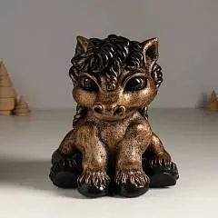 Копилка пони  25*16*20см гипс под бронзу, фото №1