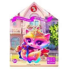 Пазл Домик Кошечка принцесса. 60д 28*25см М (3,5см)+пр. интерьер, фото №1
