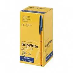Ручка шариковая BV "GripWrite Summer" 0,7мм, синяя, фото №1