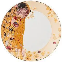 Тарелка Закусочная "Поцелуй" (Г. Климт) 20,5 См, Кремовая, фото №1