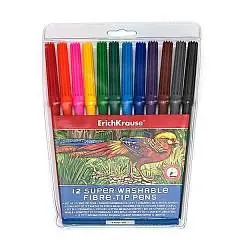 Фломастеры ArtBerry® Super Washable 12 цветов пласт уп, фото №1