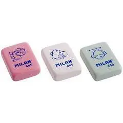 Ластик каучуковый "Milan 445" с рисунком, 31x23x7мм, фото №1