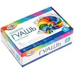 Гуашь 6цв 20мл Гамма Классика, фото №1