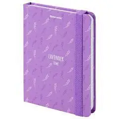 Блокнот А6 96л кл "Lavender" тв.обл, на резинке, фото №1